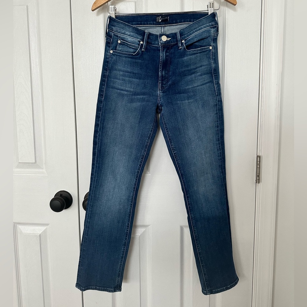MOTHER Lil’ MOTHER Mid-Rise Blue Denim Jeans